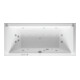 Duravit Baignoire balnéo Starck 190x90 cm, Combi E, version EB, 2 RS, blanc-1