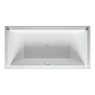Duravit Baignoire balnéo Starck 200x100 cm, Air-Sys, EB-Vers, 2 RS, blanche
