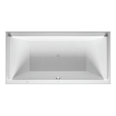 Duravit Baignoire balnéo Starck 200x100 cm, Air-Sys, EB-Vers, 2 RS, blanche