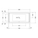 Duravit Baignoire balnéo Starck 200x100 cm, Air-Sys, EB-Vers, 2 RS, blanche