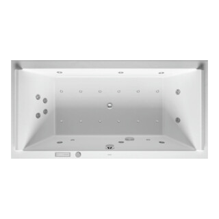Duravit Baignoire balnéo Starck 200x100 cm, Combi E, EB-Vers, 2 RS, blanc