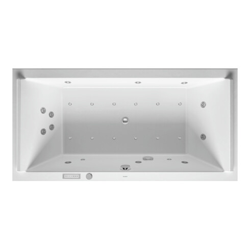 Duravit Baignoire balnéo Starck 200x100 cm, Combi E, EB-Vers, 2 RS, blanc