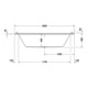 Duravit Baignoire balnéo Starck 200x100 cm, Combi E, EB-Vers, 2 RS, blanc-2