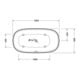 Duravit Baignoire balnéo Zencha 160x85 cm, 1 RS, autoportante, blanche-2