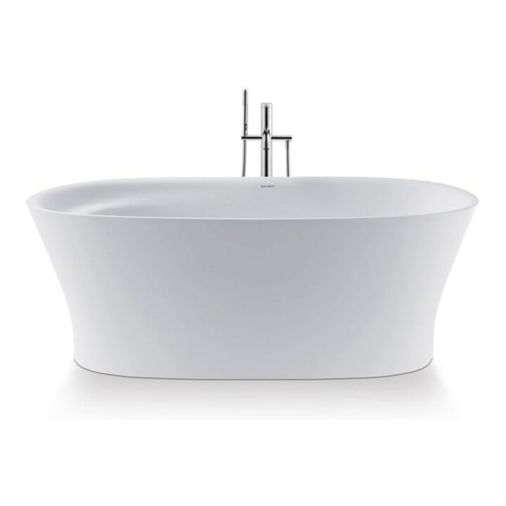 Duravit Baignoire Cape Cod 165x78x47 cm, îlot, 2 parois, blanc mat
