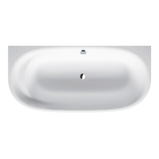 Duravit Baignoire Cape Cod 190x90x48,5 cm, pré-installée, 1 vidange, blanc