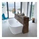 Duravit Baignoire Cape Cod 190x90x48,5 cm, pré-installée, 1 vidange, blanc