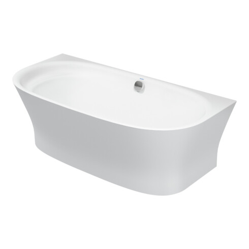 Duravit Baignoire Cape Cod 190x90x48,5 cm, pré-installée, 1 vidange, blanc