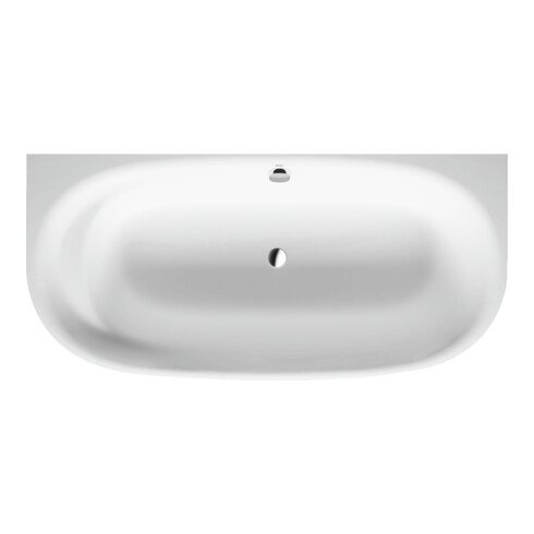 Duravit Baignoire Cape Cod 190x90x48,5 cm, pré-installée, 1 vidange, blanc