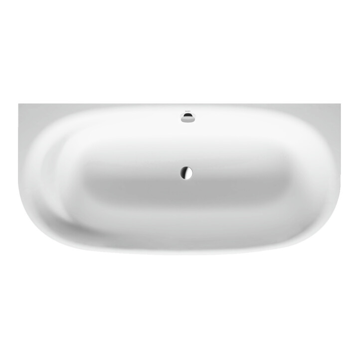 Duravit Baignoire Cape Cod 190x90x48,5 cm, pré-installée, 1 vidange, blanc