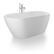 Duravit Baignoire D-Neo 160x75x45 cm, indépendante, sans trop-plein, 2 poignées, mat blanc