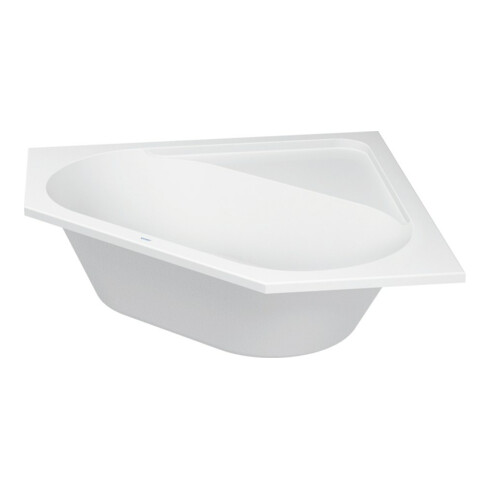 Duravit Baignoire d’angle D-Code 140x140x42 cm, vidage central, 2 accoudoirs, blanc