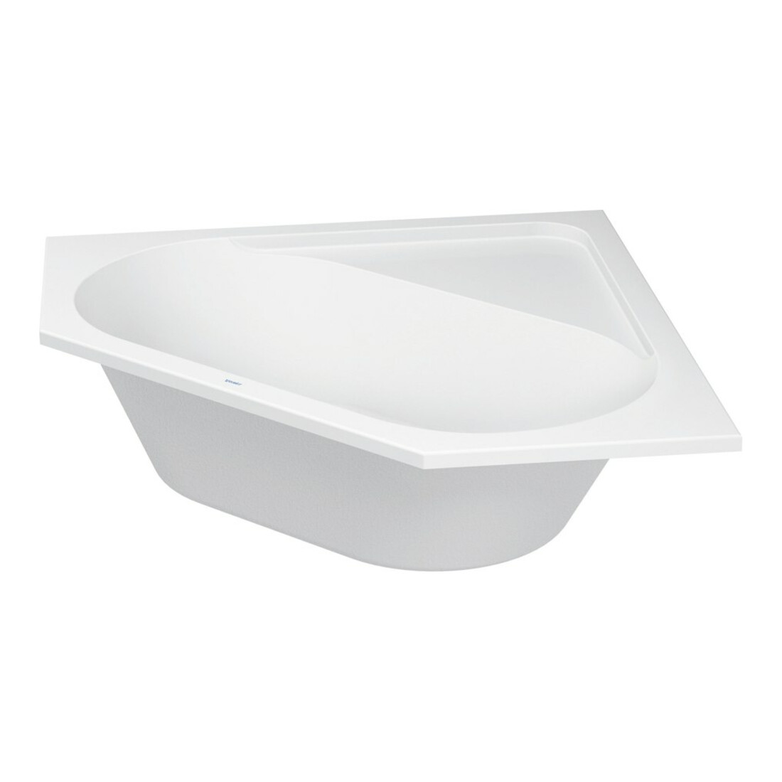 Duravit Baignoire d’angle D-Code 140x140x42 cm, vidage central, 2 accoudoirs, blanc