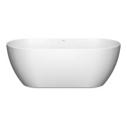 Duravit Baignoire DuraKanto 160x75x59 cm, ovale, autoportante, blanc brillant-5