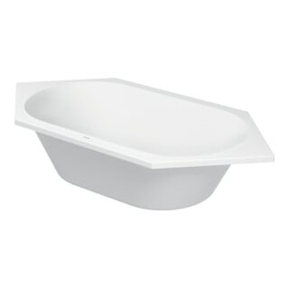 Duravit Baignoire hexagonale D-Code 190x90x40 cm, version EB, 2 RS, blanc