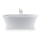 Duravit Baignoire ovale Cape Cod 185,5x88,5x48,5 cm, îlot, 2 trop-pleins, blanc-4