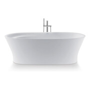 Duravit Baignoire ovale Cape Cod 185,5x88,5x48,5 cm, îlot, 2 trop-pleins, blanc-4