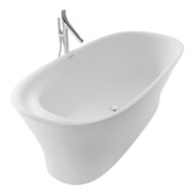 Duravit Baignoire ovale Cape Cod 185,5x88,5x48,5 cm, îlot, 2 trop-pleins, blanc-5
