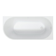 Duravit Baignoire ovale DuraSenja 150x75x58,5 cm, blanche, angle droite, RS 2, avec FG+AÜL
