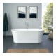 Duravit Baignoire ovale DuraSenja 150x75x58,5 cm, blanche, îlot, RS 2, m FG+AÜL