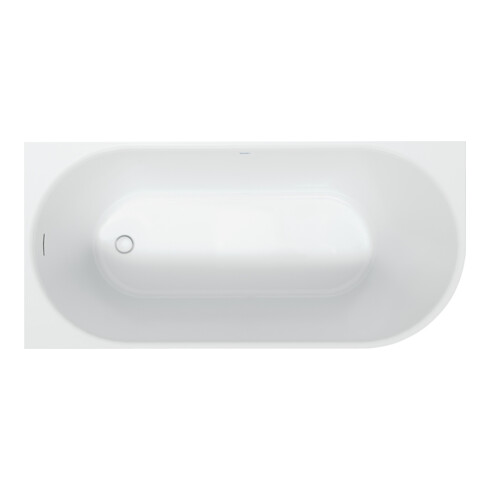 Duravit Baignoire ovale DuraSenja 170x80x58,5 cm, blanc, angle gauche, RS 2, avec FG+AÜL