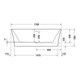 Duravit Baignoire ovale DuraSenja 170x80x58,5 cm, blanc, autoportante, RS 2, avec FG+AÜL-2