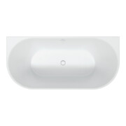 Duravit Baignoire ovale DuraSenja 170x80x58,5 cm, blanche, pré-montée, RS 2, avec FG+AÜL
