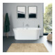 Duravit Baignoire ovale DuraSenja 170x80x58,5 cm, blanche, pré-montée, RS 2, avec FG+AÜL
