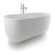 Duravit Baignoire ovale Luv 180x85x46 cm, libre, 2 rebords, blanc mat-2