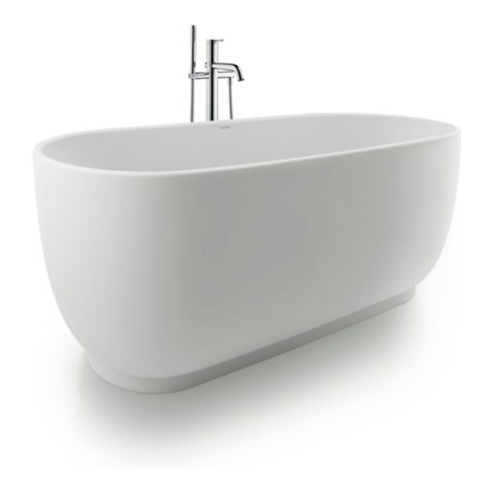 Duravit Baignoire ovale Luv 180x85x46 cm, libre, 2 rebords, blanc mat