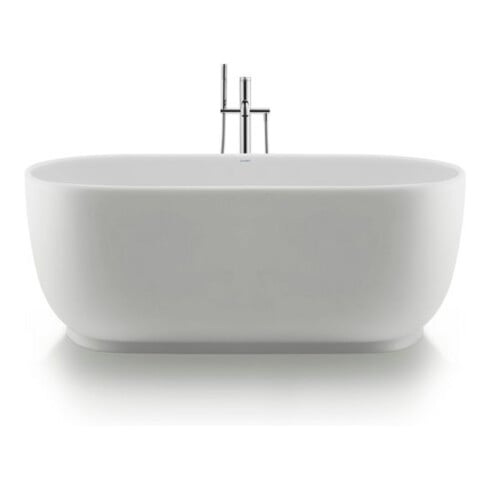 Duravit Baignoire ovale Luv 180x85x46 cm, libre, 2 rebords, blanc mat