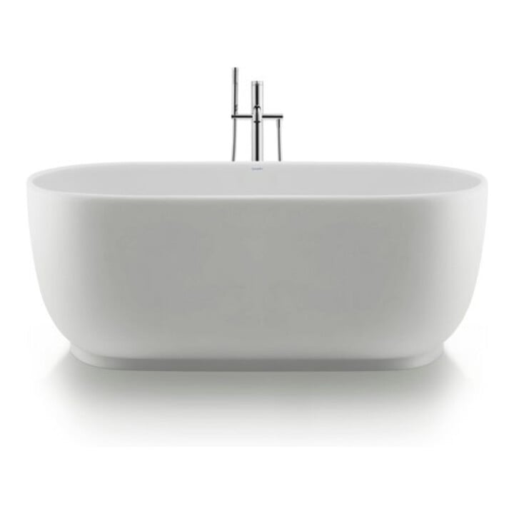 Duravit Baignoire ovale Luv 180x85x46 cm, libre, 2 rebords, blanc mat