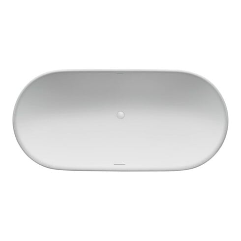 Duravit Baignoire ovale Luv 180x85x46 cm, libre, 2 rebords, blanc mat