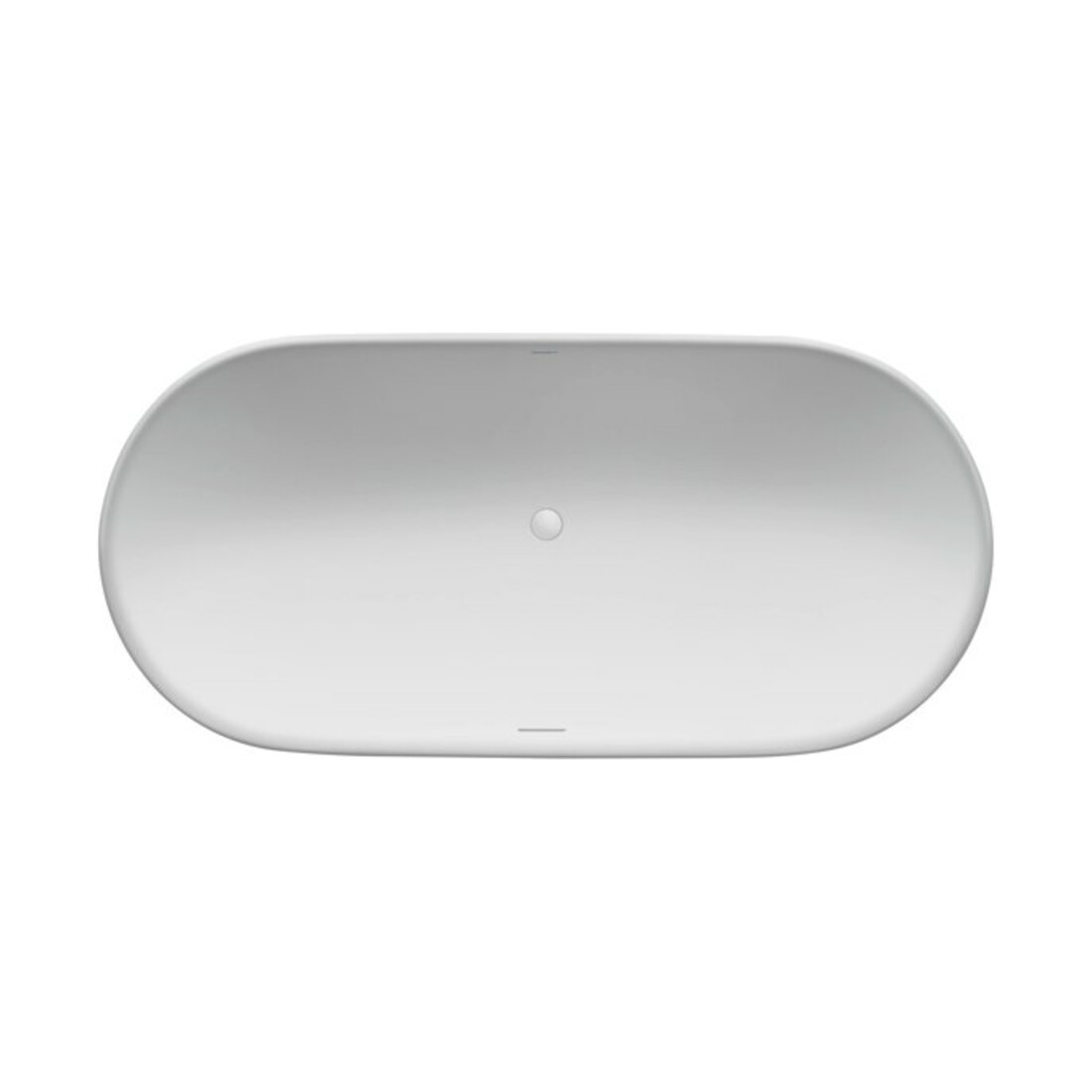 Duravit Baignoire ovale Luv 180x85x46 cm, libre, 2 rebords, blanc mat