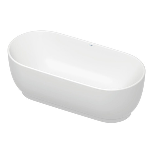 Duravit Baignoire ovale Luv 180x85x46 cm, libre, 2 rebords, blanc mat