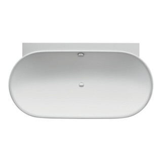 Duravit Baignoire ovale Luv 180x95x46 cm, pré-équipée, 2 jets, blanc mat