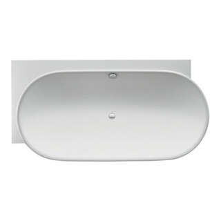 Duravit Baignoire ovale Luv 185x95x46cm, angle gauche, 2 jets, blanc mat