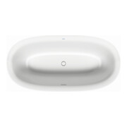 Duravit Baignoire ovale White Tulip 180x90x48 cm, îlot, 2 RS, blanc