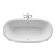 Duravit Baignoire ovale White Tulip 180x90x48 cm, îlot, 2 RS, blanc