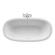 Duravit Baignoire ovale White Tulip 180x90x48 cm, îlot, 2 RS, blanc-3