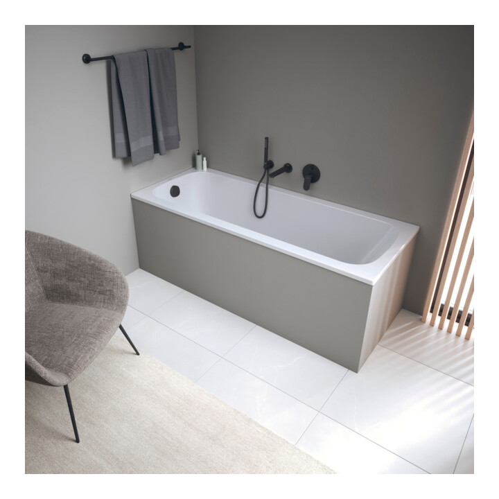 Duravit Baignoire Qatego 170x70 cm, version EB, 1 RS, blanc