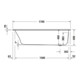 Duravit Baignoire Qatego 170x75 cm, version EB, 1 RS, blanc