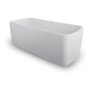 Duravit Baignoire Qatego 180x80 cm, indépendante, 2 dossiers inclinés, blanc-3