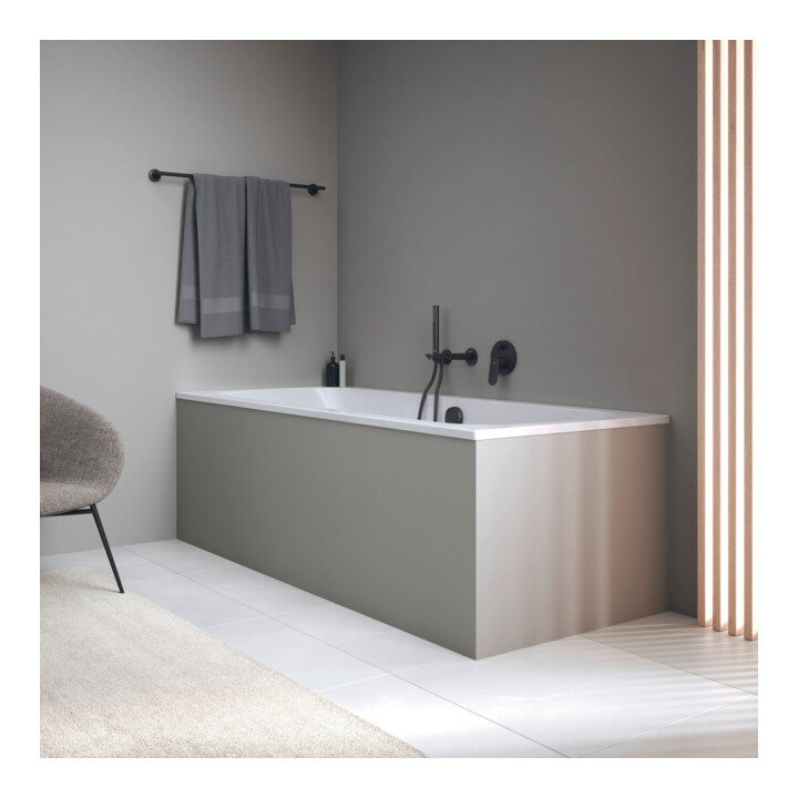 Duravit Baignoire Qatego 180x80 cm, version EB, 2 RS, blanc