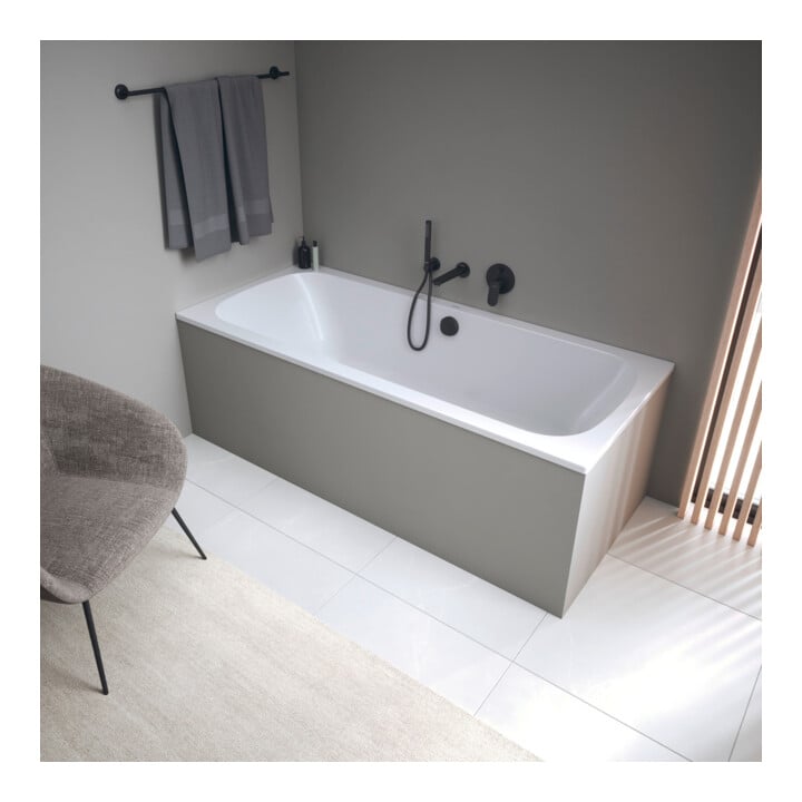 Duravit Baignoire Qatego 180x80 cm, version EB, 2 RS, blanc