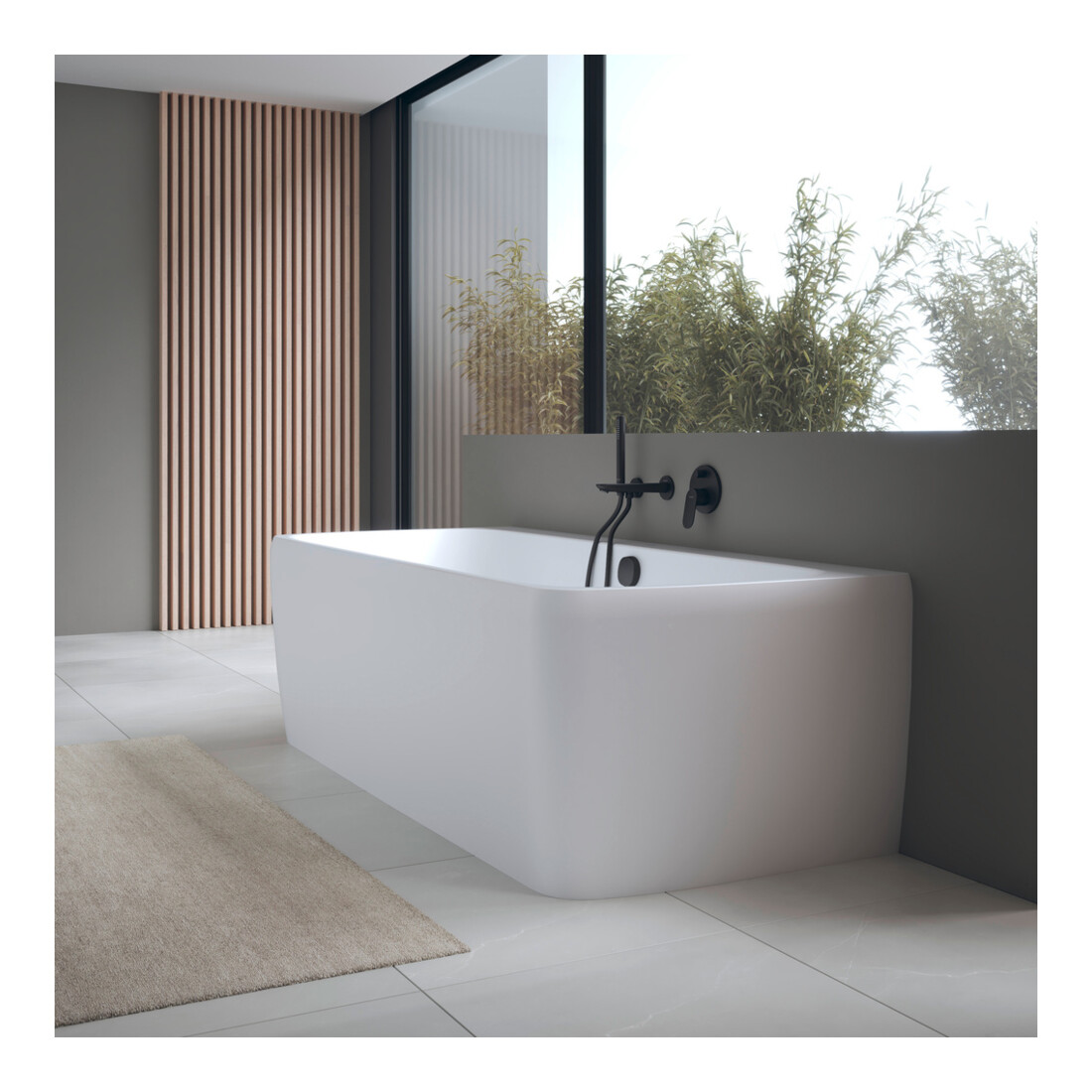 Duravit Baignoire Qatego 180x87cm, Prémur, 2 inclinaisons dorsales, blanc