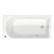 Duravit Baignoire rectangulaire à remous D-Neo 150x75 cm, version EB, 1 RS, blanc-1