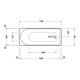 Duravit Baignoire rectangulaire à remous D-Neo 170x70 cm, version EB, 1 RS, blanc-3
