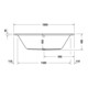 Duravit Baignoire rectangulaire à remous D-Neo 180x80 cm, version EB, 2 RS, blanc-3