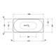 Duravit Baignoire rectangulaire à remous D-Neo 180x80 cm, version EB, 2 RS, blanc-4